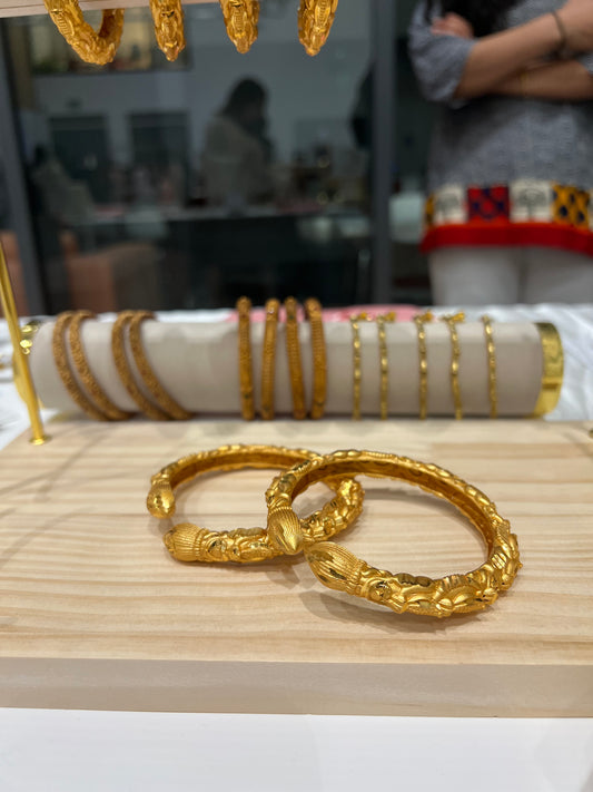 Gold Kada Bangles
