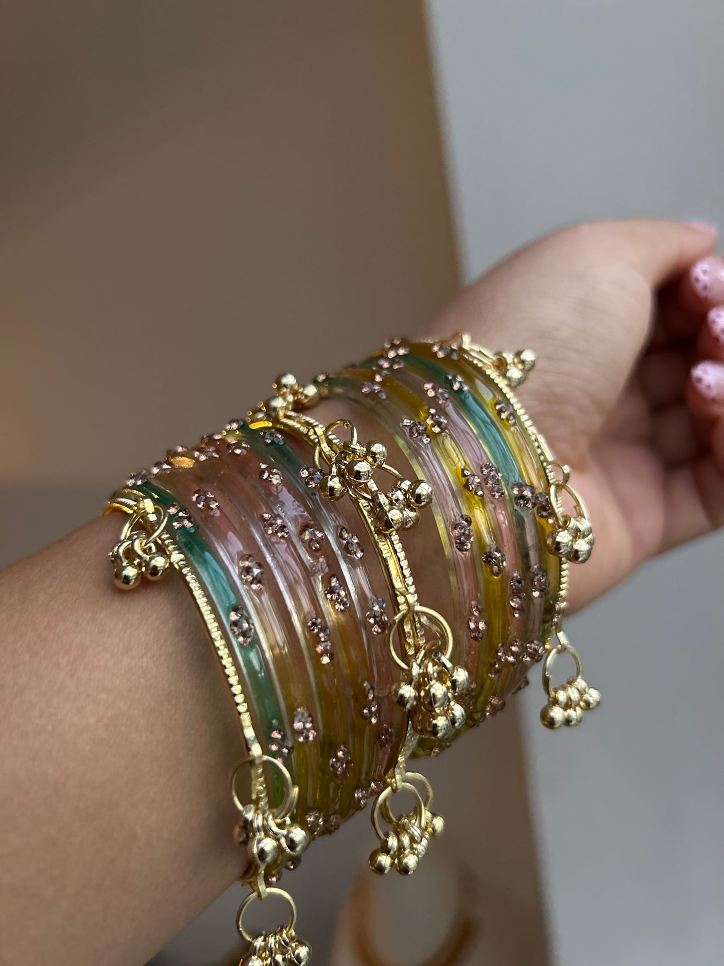 Kashmiri Glass Bangles (2.8)